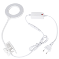 Miniatyrbillede 2 af 2: ABS Super Lys Rund Akvarium LED Øjenbeskyttelse Lys Fiskekum Clip Lampe Belysning EU Stik 220VRS-S90
