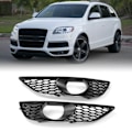 Miniatyrbilde 1 av 8: Frontfanger Grill for tåkelys 4L0807675C Svart Frontfanger Grill Erstatning for Q7 2009‑2015