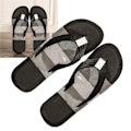 Pikkukuva 3 / 8: Miesten Flip Flopit - Nopeasti Kuivuva, Hengittävä, Liukumaton, Pehmeä EVA, Ergonomiset Rantaläppäri-Sandaalit, Musta 42