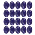 Miniatyrbilde 2 av 8: 20 stk Oval Flatback Cabochon Lapis Lazuli Utsøkt Ring Halskjede DIY Steinperle for Smykkeproduksjon