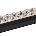 Miniatyrbillede 5 af 8: 12-punkts strømfordelingsblok 2 x M6 terminalstuds terminalbusbar til RV Marine