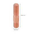 Miniatyrbilde 6 av 8: 43mm Turbo Stud Nut Kit M10x1.5 Stål Legering Høy Styrke Rustfri for T3 T4 T5 T6 Turbolader