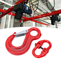 Miniatyrbillede 1 af 8: Slip Hook Eye Sling Heavy Duty 2T Bærende Trailer Løftekædeforbindelse med 2 Ringspænder
