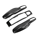 Miniatyrbillede 2 af 8: Nøglefob Cover Shell Beskytter Bil Modificering Udskiftning til Panamera Cayenne MACAN Boxster Cayman 911 718 Antracitgrå
