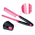 Miniatyrbild 8 av 8: 2 st Smoothing Comb Salon Hårborste Kam Salon Styling Hår Räta V Form Smoothing Comb för Astige Hår