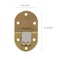 Miniatyrbillede 1 af 2: 2 x 90° Rundkant Foldbart Bord Beslag i Zink Legering til Symaskine