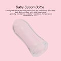 Miniatyrbillede 8 af 8: 90ml Silikon Baby & Toddler Foderflaske med Ske Spædbarnsmad Grød Squeezer Feeder Pink