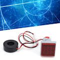 Miniatyrbillede 1 af 8: Strømsignalindikator Universal 2‑Skærms Kvadratisk Lampe Lys 60~500V AC AD16‑22FVARød