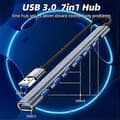 Pikkukuva 5 / 5: USB HUB Type C HUB USB 3.0 -jatkaja Multi Interface Splitter Hub One Drag Seven Dock