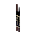 Miniatyrbillede 2 af 2: 3 i 1 Vandfast Øjenblyant & Øjenbrynpen Sort Brun Øjenmakeup Kosmetikværktøj 1#