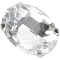 Pikkukuva 1 / 6: 20 kpl Kynsiristillit Kiiltävät DIY Käsinommeltavat Kengän Koristeet Vaatteiden Tarvikkeet (18 x 13mm Soikea Muoto)
