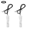 Miniatyrbillede 2 af 2: 2 stk. Vandstandssensor Switch Hvid PP Plastik Flydeswitch 1/2in Gevind NPT DC0-110V