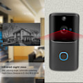 Miniatyrbillede 5 af 8: Trådløs Videodørklokke WIFI 100DB 2-vejs Lyd Bevægelsesdetektering Alarm Nattesyn Dørtelefon 90‑260VUS Stik
