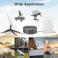 Miniatyrbild 6 av 8: Ersättningskabel för satellit för V2 Rektangulär Satellit 1200Mbps PVC Koppar IP68 Vattentät Internet Kit Satellitkabel Förlängning Grå 10 Meter 33FT