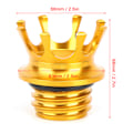 Miniatyrbilde 1 av 2: King Crown Styling Gasshette Tanklokk for motorsykkel, passer for CVO FXDFSE, gullfarget