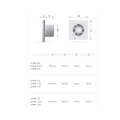 Miniatyrbild 2 av 5: Ventilationsfläkt, Precisionsdesign Ventilationsextraktor med Automatisk Återflödesventil för Vind, Badrum, Kök