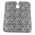 Miniatyrbild 2 av 2: Vuxen Professionell Salong Zebra Randig Frisörkapp Hårtrimning Styling Förkläde för Frisör