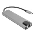 Miniatyrbilde 5 av 8: 6 i 1 Type-C Dockingstasjon Type-C til PD/HDMI/RJ45/USB3.0 Kabeladapter Konverter