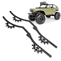 Miniatyrbild 1 av 8: Ett par RC Chassiramper Aluminiumlegering Justerbart Hjulbas RC Chassirampor för Axial SCX10 II 1/10 RC Bil Svart