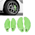 Pikkukuva 1 / 8: 4 kpl Jarrusatulapan Jarrusatulapan Peite Etu Taka Alumiiniseos Vaihto Tesla Model Y 19 20 tuuman Vanteille Napa Vihreä