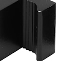 Miniatyrbillede 4 af 8: 2 stk. Værktøjskasse Spændebånd Heavy Duty Crossover J-Krog Aluminium Legering Universal til Lastbil Bil Sort