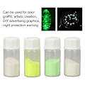 Miniatyrbillede 8 af 8: 4 Farver Ur Fluorescerende Pulver Sæt Blanding Væske Professionel Ur Lysende Pulver til Reparation