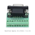 Miniatyrbilde 6 av 8: DB9 Hunn Terminal Breakout Board 9 Posisjoner Skrue Adapter for RS232 RS485 Kontakt