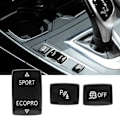 Miniatyrbillede 1 af 8: 3 stk Gear Knapsæt 6131 9252 912‑1 ESP Antislip Switch Sport Knappen Radar Sensor Nøgleudskiftning til F20 F21 F22 F23 Sort