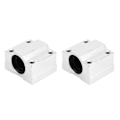 Miniatyrbillede 2 af 2: 2 stk Lineære Lejer Glideblokke SC12UU Lukket Aluminium Legering Glideblok