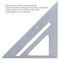 Miniatyrbilde 6 av 8: Trekantlinjal i aluminiumlegering 7 tommer 45/90 grader Tykkere måleverktøy for håndverk Trefabrikasjon