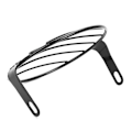 Miniatyrbilde 4 av 5: 6,5 tommers motorsykkel frontlyktgrilldekselbeskytter Universal for Cruisere Choppere Cafe Racers