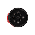Miniatyrbillede 4 af 8: Lastbil Diagnostisk 9-bens Adapter Standard OBDII Interface Fejl Kode Læsning til AutoLink ML529HD Forbedret Scan Tool