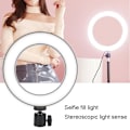 Miniatyrbillede 7 af 8: LED Live Streaming Ringlys Studio Fotografi Selfie Tattoo Fyldlys Sort (6,5 tommer)