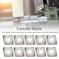 Miniatyrbilde 3 av 3: 10 stk CNC Dreieinnsats Indekserbar Solid Karbidblad Skjæring CCMT060204‑6018
