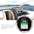 Miniatyrbillede 7 af 8: 85mm GPS Speedometer Km/h Knot MPH DC9‑32V TFT Skærm IP67 Vandafvisende Hastighedsmåler Universal til Biler Motorcykler Både Sort Skive Sølv Dæksel