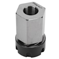Miniatyrbillede 4 af 4: Hex Collet Chuck Sølv Kulstofstål Høj Styrke CNC Drejebænk Værktøjs Holder ER25/32/40ER40