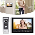 Miniatyrbild 1 av 8: 7 Tums WiFi Videodörrklocka Intercomsystem Smart 1 för 1 Visuell Telefon Fjärrkontroll Video Intercom Ingångssystem EU-kontakt