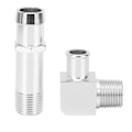 Miniatyrbilde 2 av 2: Varmeapparat Slangekobling 3/4 tommer Vannpumpe 5/8 tommer 90 Grader 9514X Erstatning Passer for Chevy SBC V8 Motorer