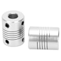 Miniatyrbillede 8 af 8: 2 stk. Akselkobling Fleksibel Encoder Aluminium Legering Kobling Trinmotor DIY 3D Printer 5x8mm