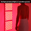 Miniatyrbillede 8 af 8: LED Rød Infrarød Lyspanel 45W Rynkefjernelse Foldbar Lys Terapi Enhed 100‑240V US Stik