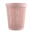 Miniatyrbild 1 av 6: Rund Rosa Papperskorg, Ventilerad Mesh Stilren Design för Enkel Avfallshantering i Olika Utrymmen (Stor)