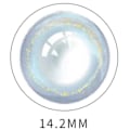 Miniatyrbillede 1 af 2: 2 stk. 14,2 mm Farvede Kontaktlinser Årlige Farvelinser 0 Grader Øjentilbehør Blå