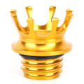 Miniatyrbilde 2 av 2: King Crown Styling Gasshette Tanklokk for motorsykkel, passer for CVO FXDFSE, gullfarget