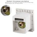 Miniatyrbillede 8 af 8: 1/2 tommer RV Udendørs Bruseboks Indløb og Udløb Interface Hvid til Caravan RV Båd Motorhome Uden Brusehoved/Slange
