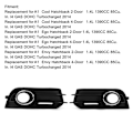 Miniatyrbillede 4 af 8: Par Forlygtegitter til Forlygte, Sort 8X0807681A Udskiftning til A1 Cool Hatchback 2‑Dørs 2014