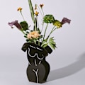 Miniatyrbild 6 av 8: Akrylblomvas Versatil Snygg Lätt Dekorativ Modern Kroppsformad Blomvas För Vardagsrum Sovrum Kvinnor