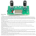 Miniatyrbilde 6 av 8: FM-mottakermodul 87‑108MHz Stereo Output Radio DIY Trådløs mottaker LCD-skjerm DSP PLL