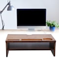 Miniatyrbillede 1 af 8: Skærmbøjle Ergonomisk Design Bambus Praktisk Computer Stativ til Laptop PC Valnød Farve
