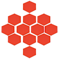 Miniatyrbillede 2 af 2: 12 stk Moderne 3D Spejl Geometriske Hexagonale Plastik Vægsticker DIY Kunst Hjem Værelse Dekoration (Rød)