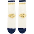 Miniatyrbillede 5 af 5: Smiley Hæl Tykke Japansk Stil Værktøjsfarve Split Stribede Mænds og Kvinders Strømper Moderne Strømper light gray